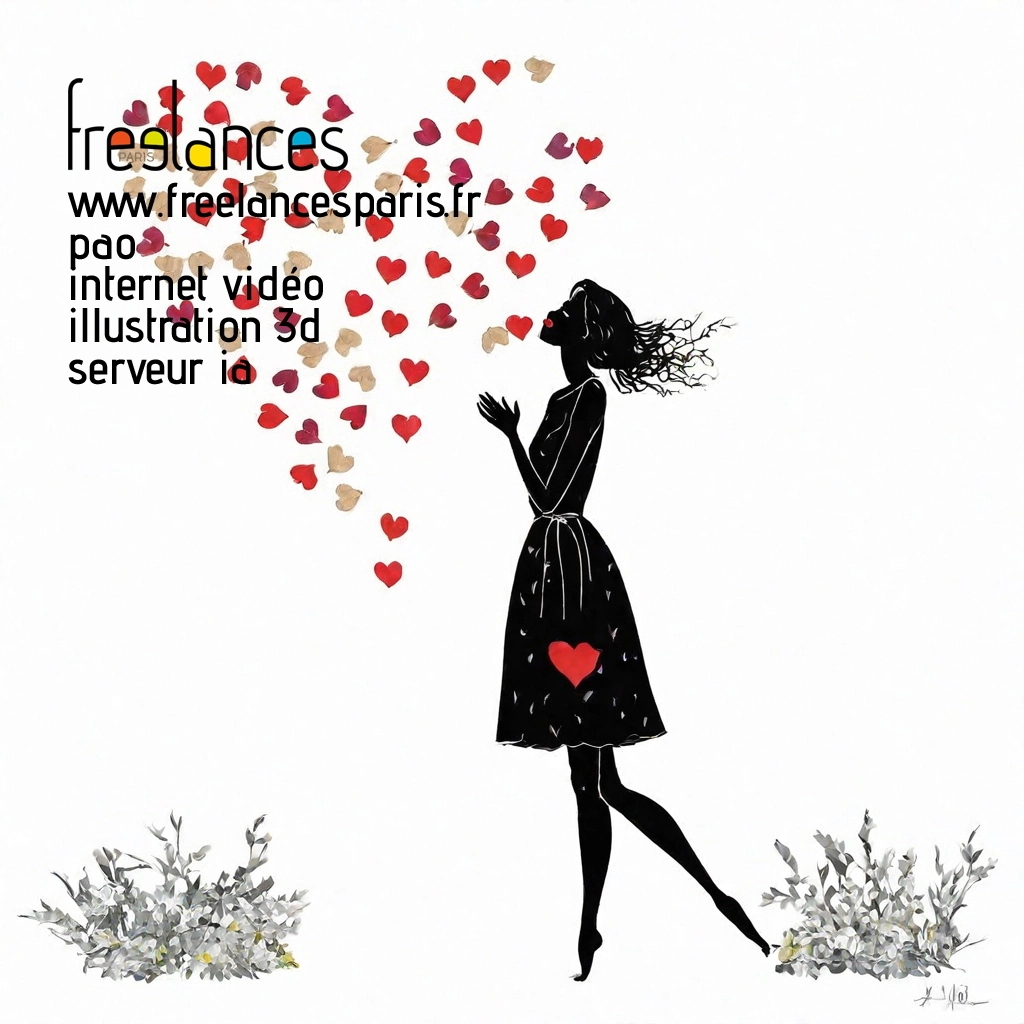 Pao mise en page internet vidéo illustration 3d serveur IA générative AI freelance paris studio de création magazines yrpffox0